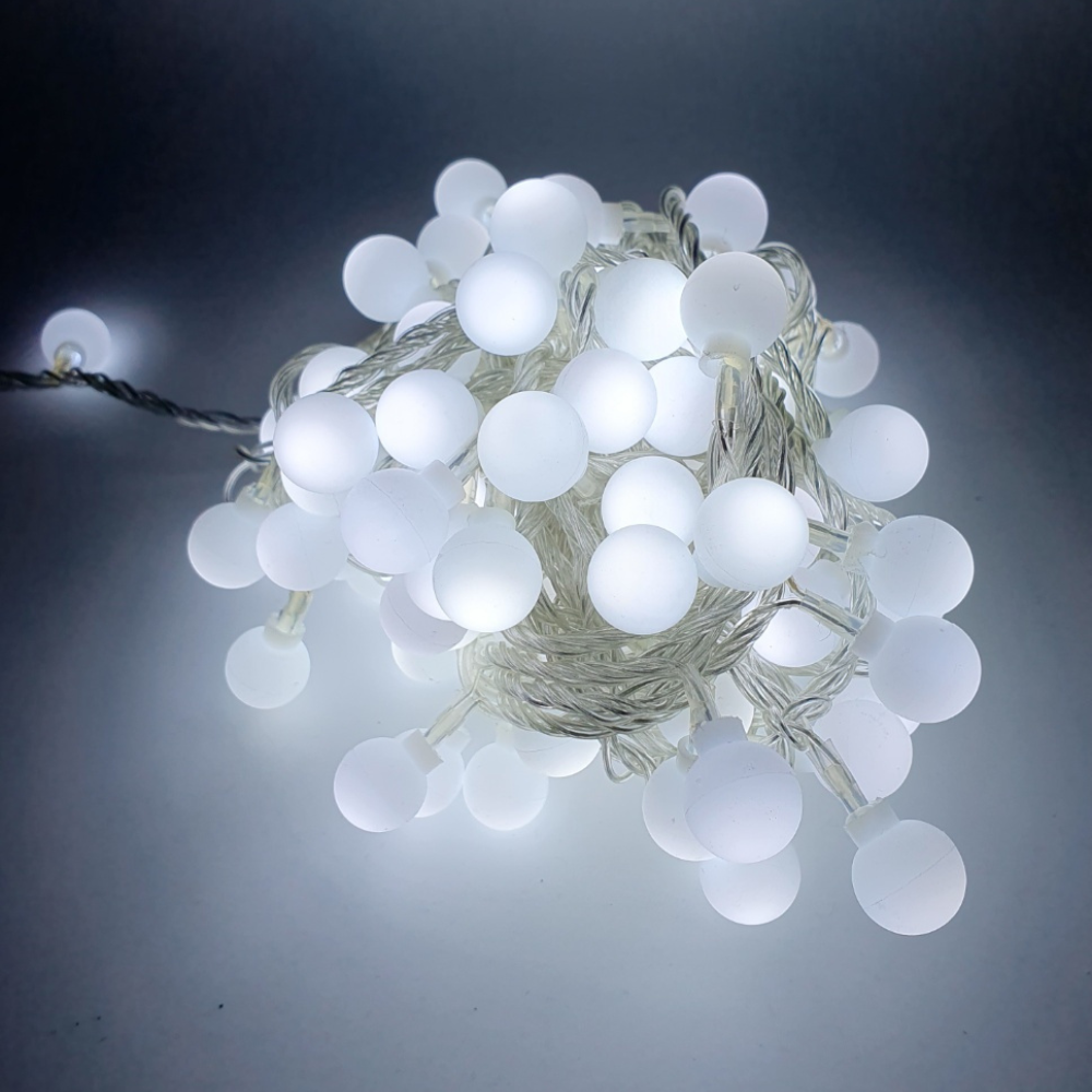 선세이브 LED 앵두전구 100구 투명선 정류기 세트