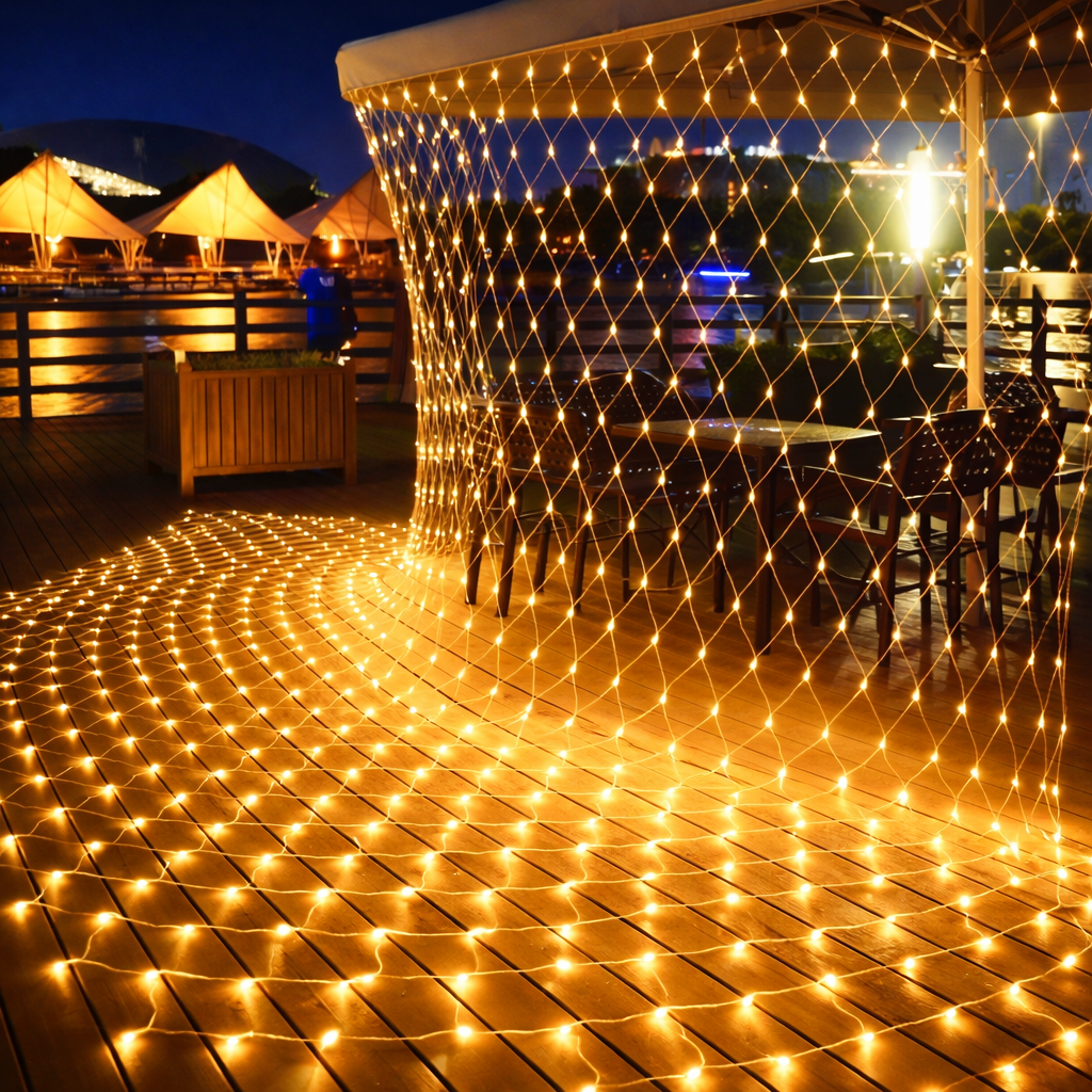 선세이브 그물전구 장식조명 LED 네트전구 208구 DC24V 세트